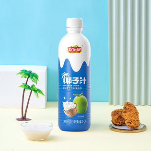 欢乐家植物蛋白饮料椰子汁920g*6瓶椰汁椰奶整箱装