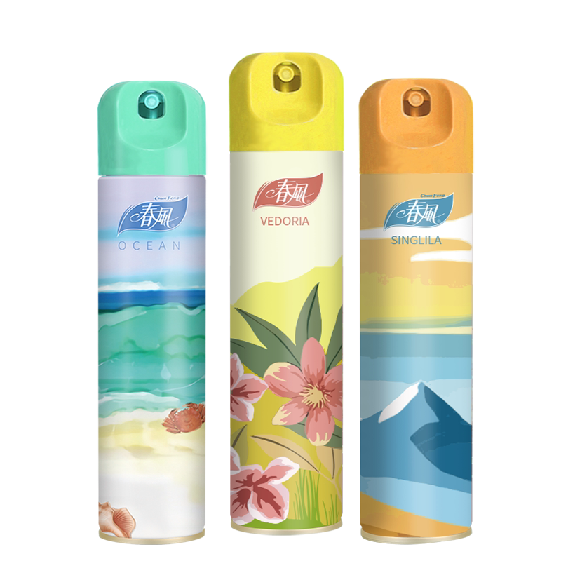 春风空气清新剂除臭喷雾350ml*3瓶厕所香薰淡雅馨香一罐多用持久