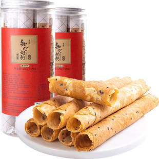 知心奶奶无糖精蛋卷酥饼干130g*2鸡蛋卷老年人粗粮代餐零食品点心