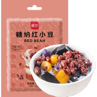 展艺糖纳红小豆即食熟蜜豆赤豆奶茶面包子糕点心馅料粽子烘焙原料