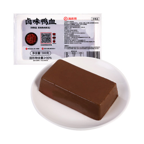 海底捞鸭血卤味300g/盒
