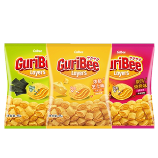 【顺丰包邮】Calbee卡乐比层层脆芝士烧烤海苔味薯片膨化进口零食