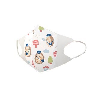 绿鼻子一次性立体儿童口罩4-8岁3层过滤无纺布挂耳绳便携独立装