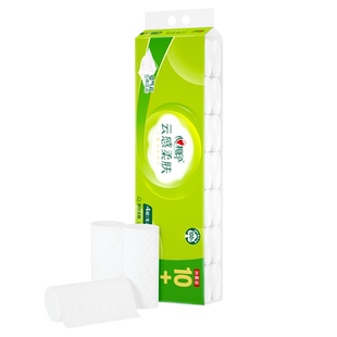 心相印【短款】无芯卷纸云感系列4层120克14卷家用厕纸卫生纸