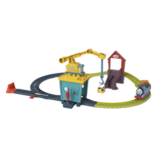 托马斯小火车轨道大师电动轨道套装卡莉和桑迪多多岛男孩儿童玩具