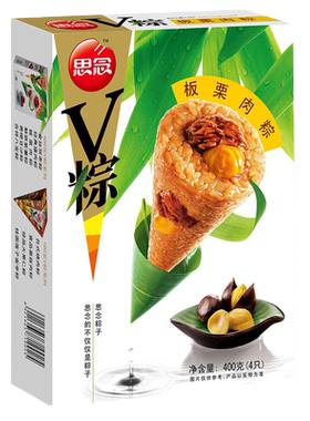思念400克糯米食用板栗肉粽