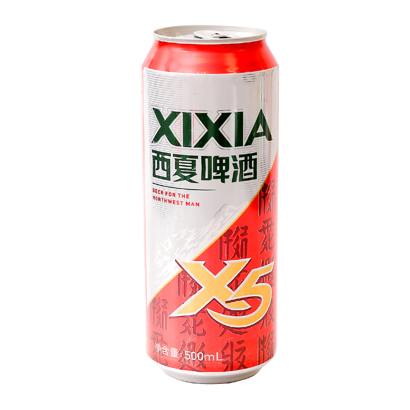 西夏x5啤酒500ml/听