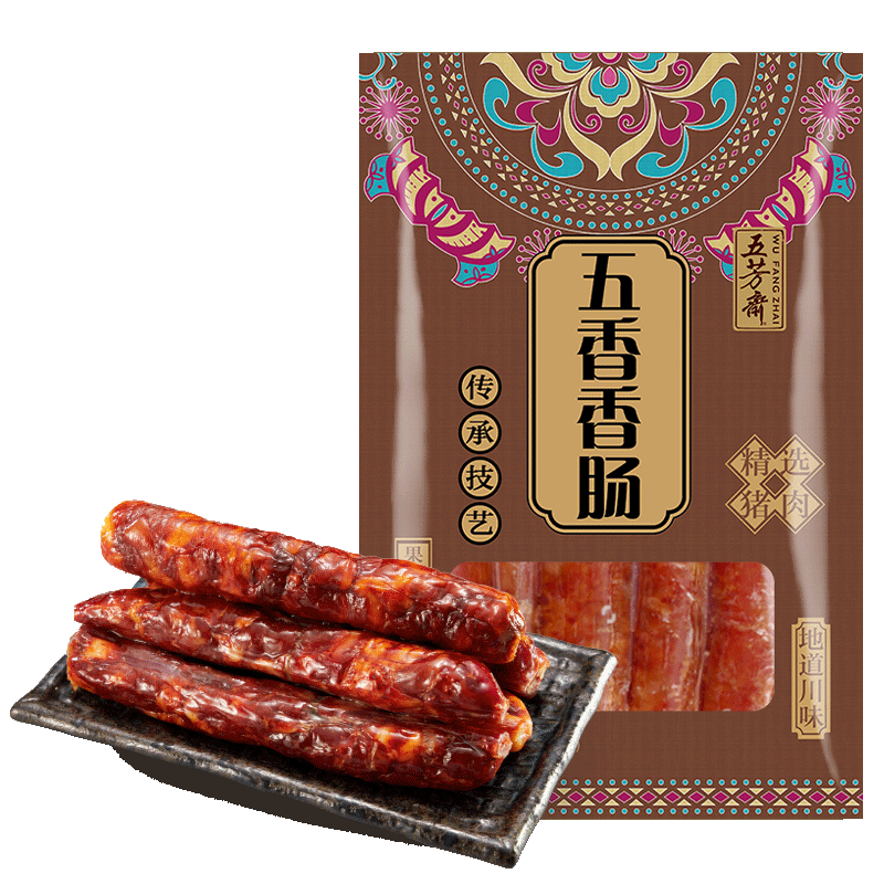 五芳斋真空五香香肠500g×1袋
