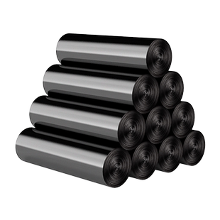 sodolike手提黑色背心袋一次性厨房家用干湿垃圾分类垃圾袋1000只