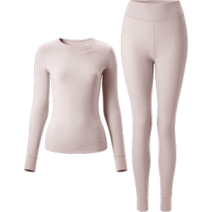 【下拉领优惠】蕉下绒感保暖内衣女圆领秋衣秋裤加绒修身居家套装