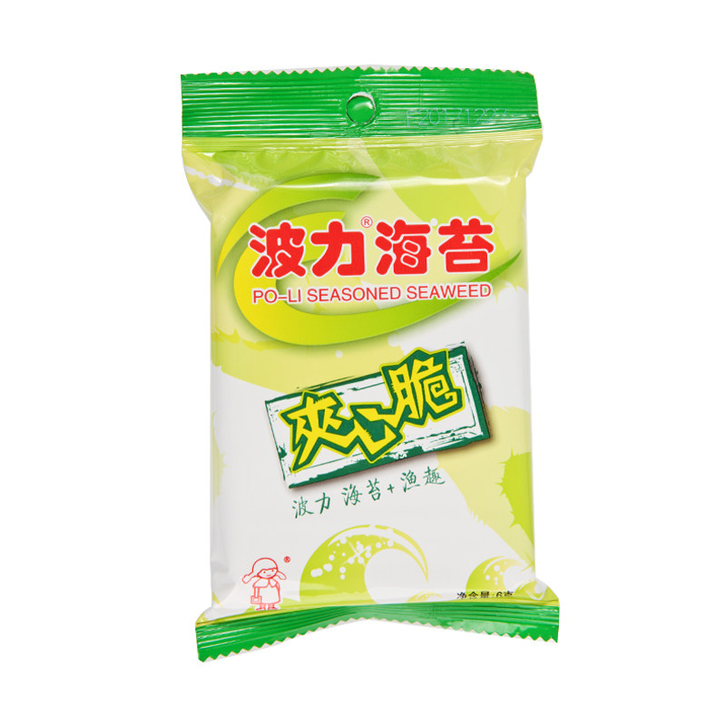 波力海苔夹心脆(6g*6包)儿童宝宝婴儿零食即食