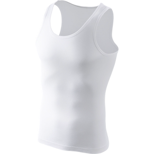 三枪男士背心纯棉亲肤全棉跨栏运动健身四季打底汗衫内搭