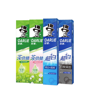 DARLIE好来超白茶牙膏190g*4支