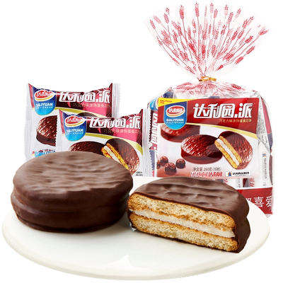 达利园巧克力派26g*10枚糕点260g