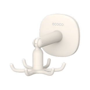 厨房旋转挂钩免打孔锅具勺子收纳架家用锅铲架墙壁门后壁挂置物架