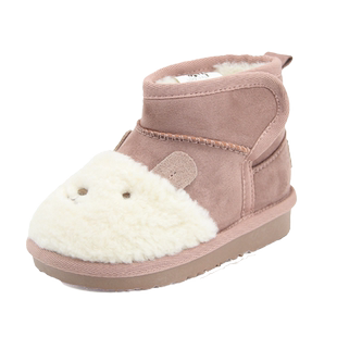 TOPSTAR童鞋冬季新款儿童棉鞋加绒女童毛毛鞋女宝鞋子保暖潮