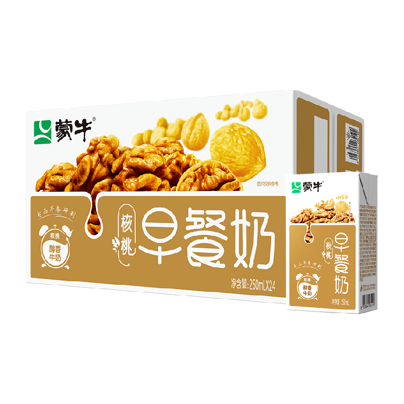 蒙牛核桃味早餐奶
