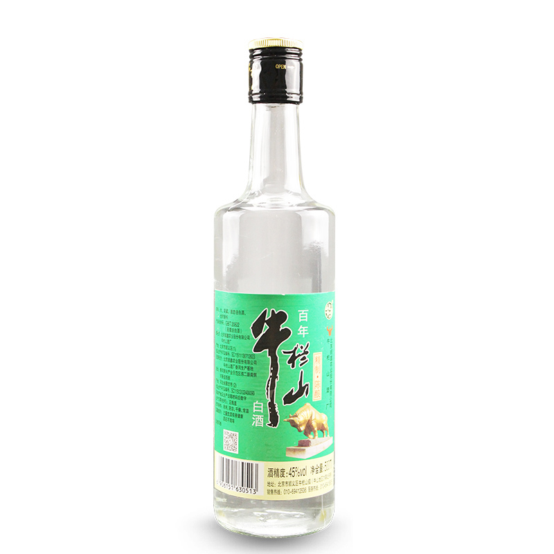 45度百年牛栏山白酒精制陈酿 500ml/瓶