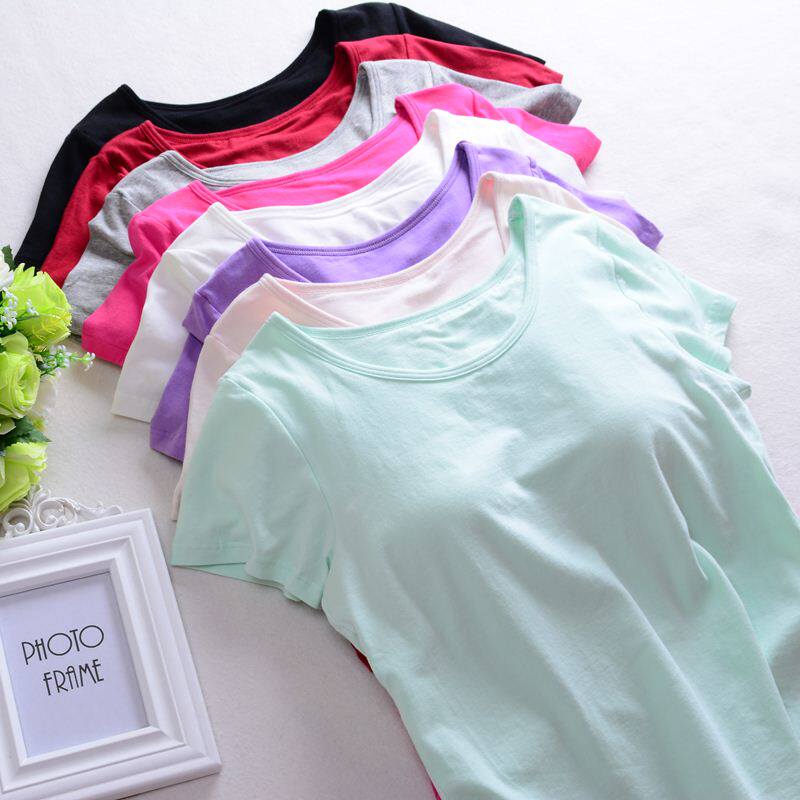 瑜伽家居服睡衣上衣女纯棉带胸垫短袖T恤半袖文胸罩杯一体打底夏|msdalam kategori Pakaian Dalam/seluar dalam lelaki/tracksuit, Baju Pajama - dari Buy2taobao.com untuk memberikan perkhidmatan ejen Taobao profesional membeli