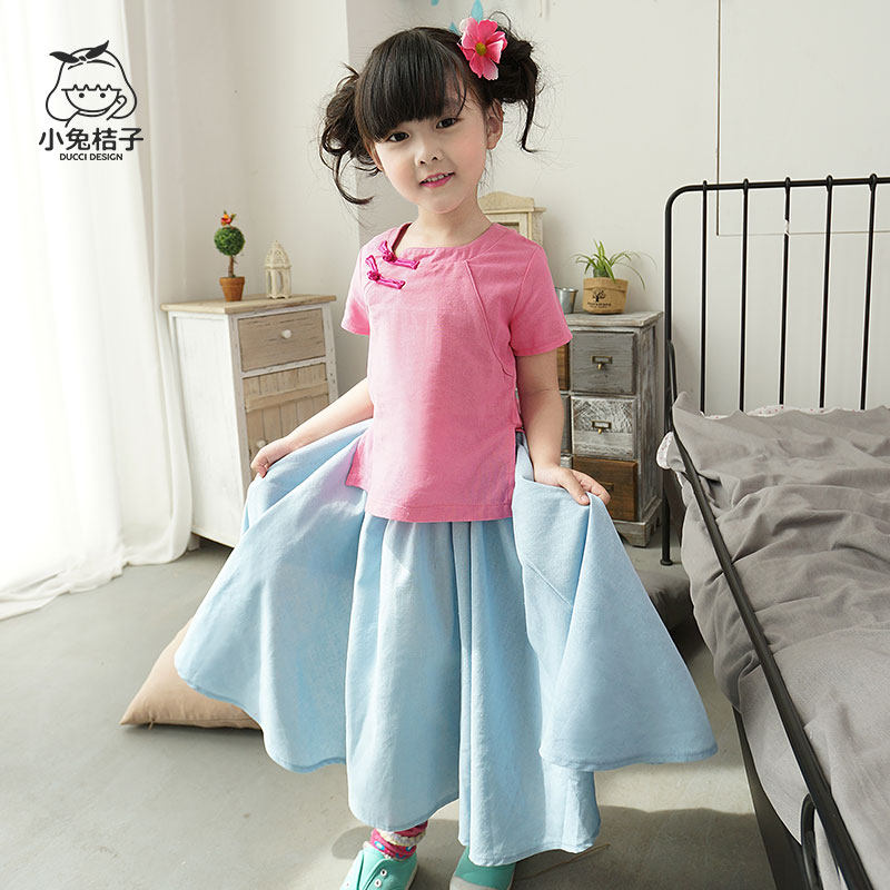 Jupe fillette en lin - Ref 2049766 Image 1