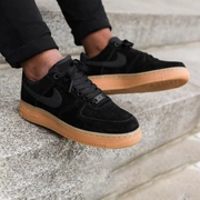 NIKE AIR FORCE 1 07 da lộn AF1 không quân số 1 giày cao su nữ cao cấp AA0287-002 - Dép / giày thường