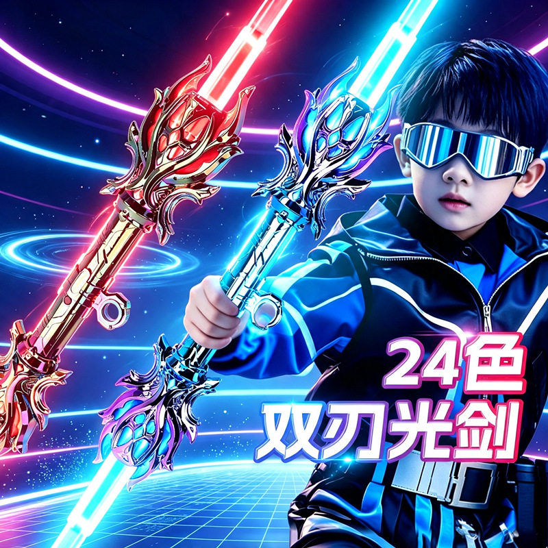 光剑伸缩激光剑星球大战儿童玩具刀剑男孩男童发光宝剑闪光荧光棒