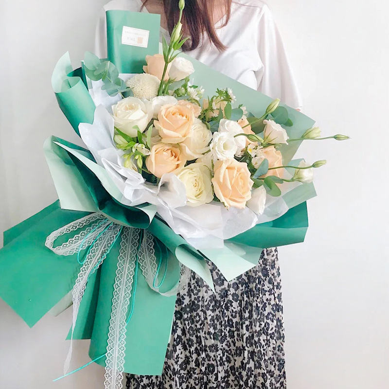 加厚防水包花纸鲜花花束包装纸双