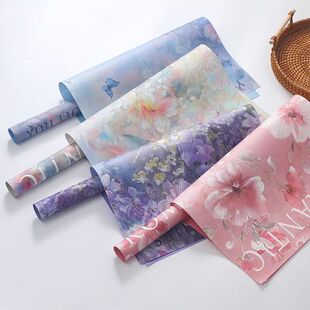 西西里油画风系列鲜花包装纸花卉氛围花束包装花纸艺术纸花艺材料