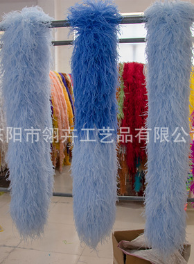 30层加厚加密鸵鸟毛条服装礼服晨