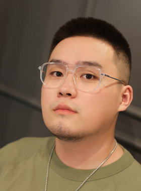 平光镜maxbears男双近视大脸