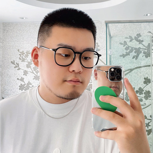 MAXB眼睛框镜架男潮大脸加宽