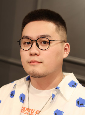 maxbears小圆框潮男大脸装饰眼镜