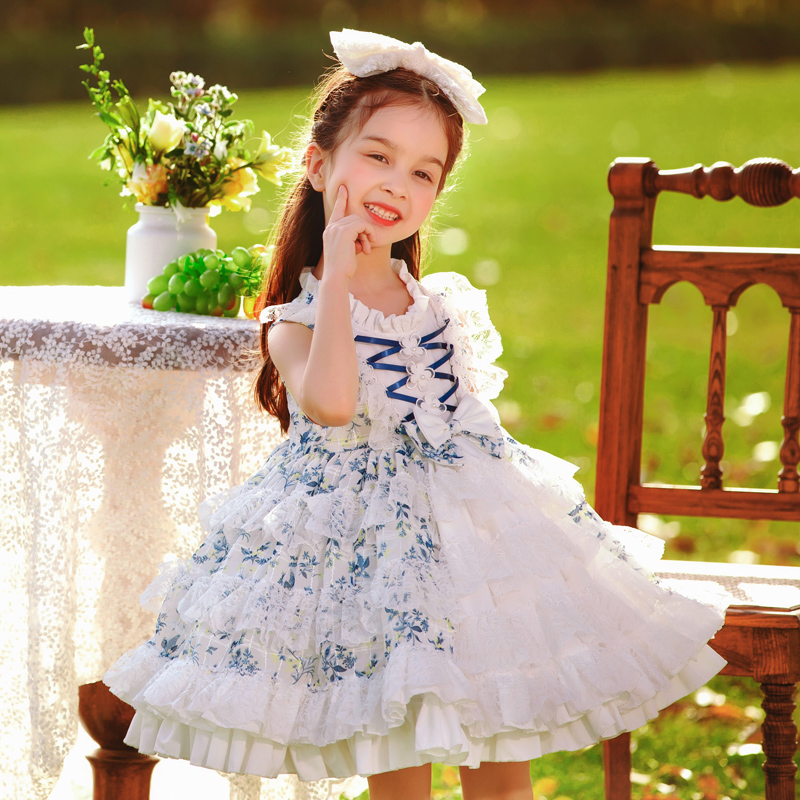 Lolita女童連衣裙兒童裝背心裙