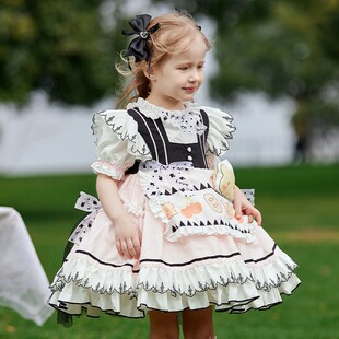 lolita女仆装爱丽丝梦游仙境二次元cos女童洛丽塔公主裙短袖夏季
