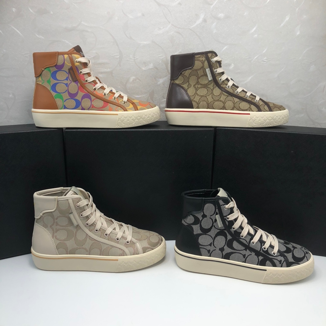 2024秋冬新厚底时尚平底短靴英伦系带圆头高帮舒适女鞋Van hongo