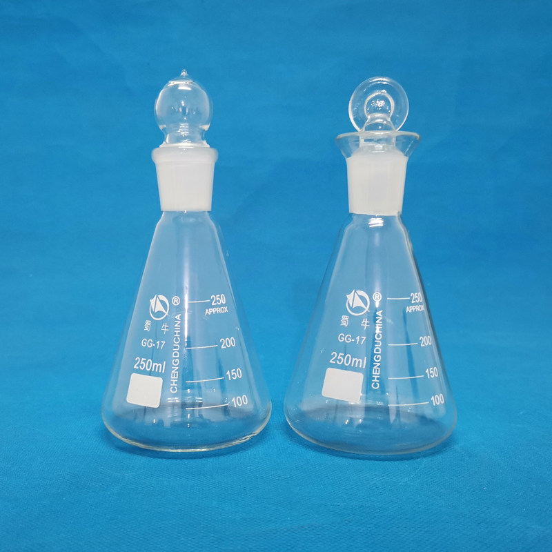 蜀牛定碘具塞锥形三角烧瓶50/100/150/250/500/1000ml 19#24#34