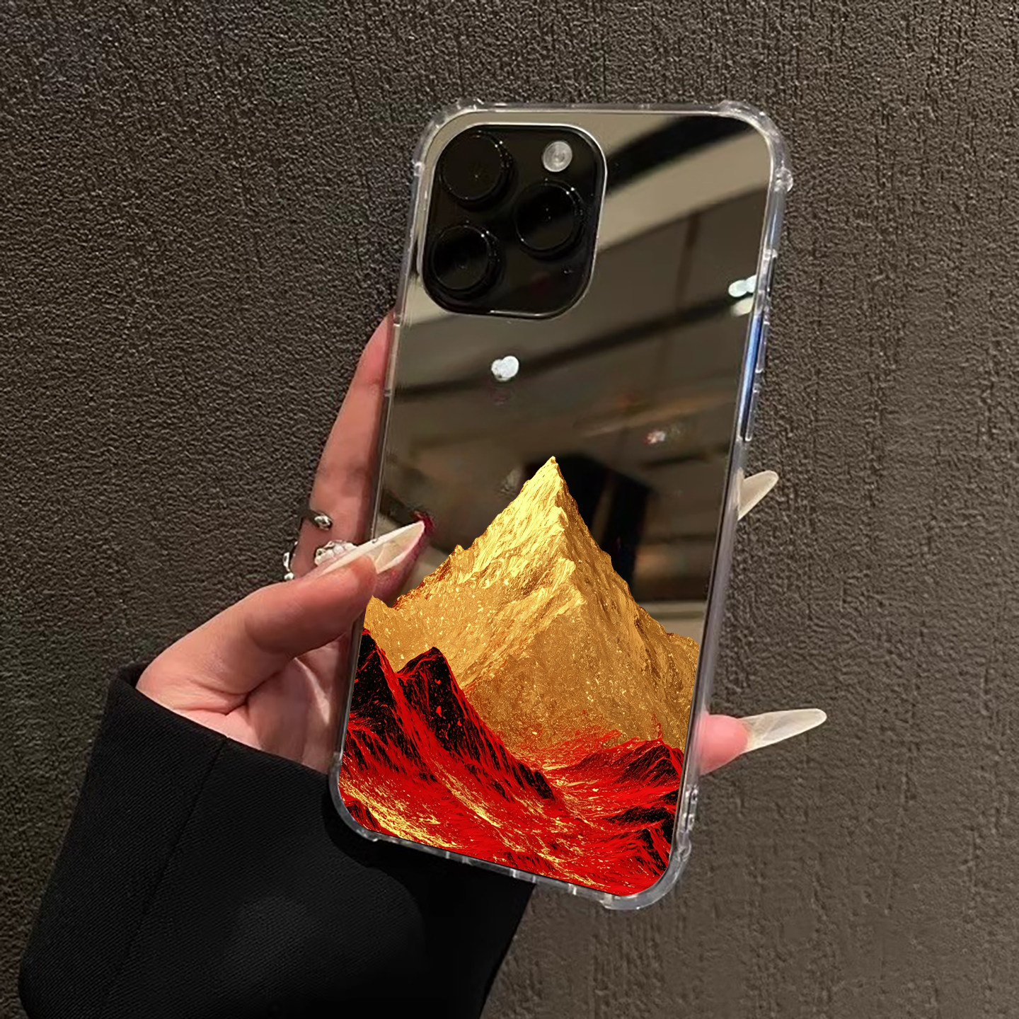 一路长虹iPhone17e苹果14手机壳16ProMax荣耀90发财金山15华为Mate70Pro镜面P80小米vivo女13新中式opppo男女
