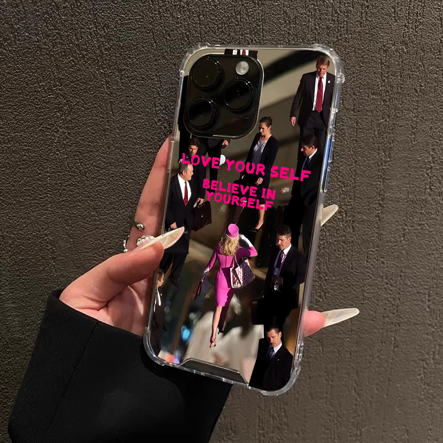 律政俏佳人苹果适用iPhone15苹果17手机壳16ProMax荣耀90相信华为Mate70Pro镜面P70补妆oppo爱自己vivo女性软