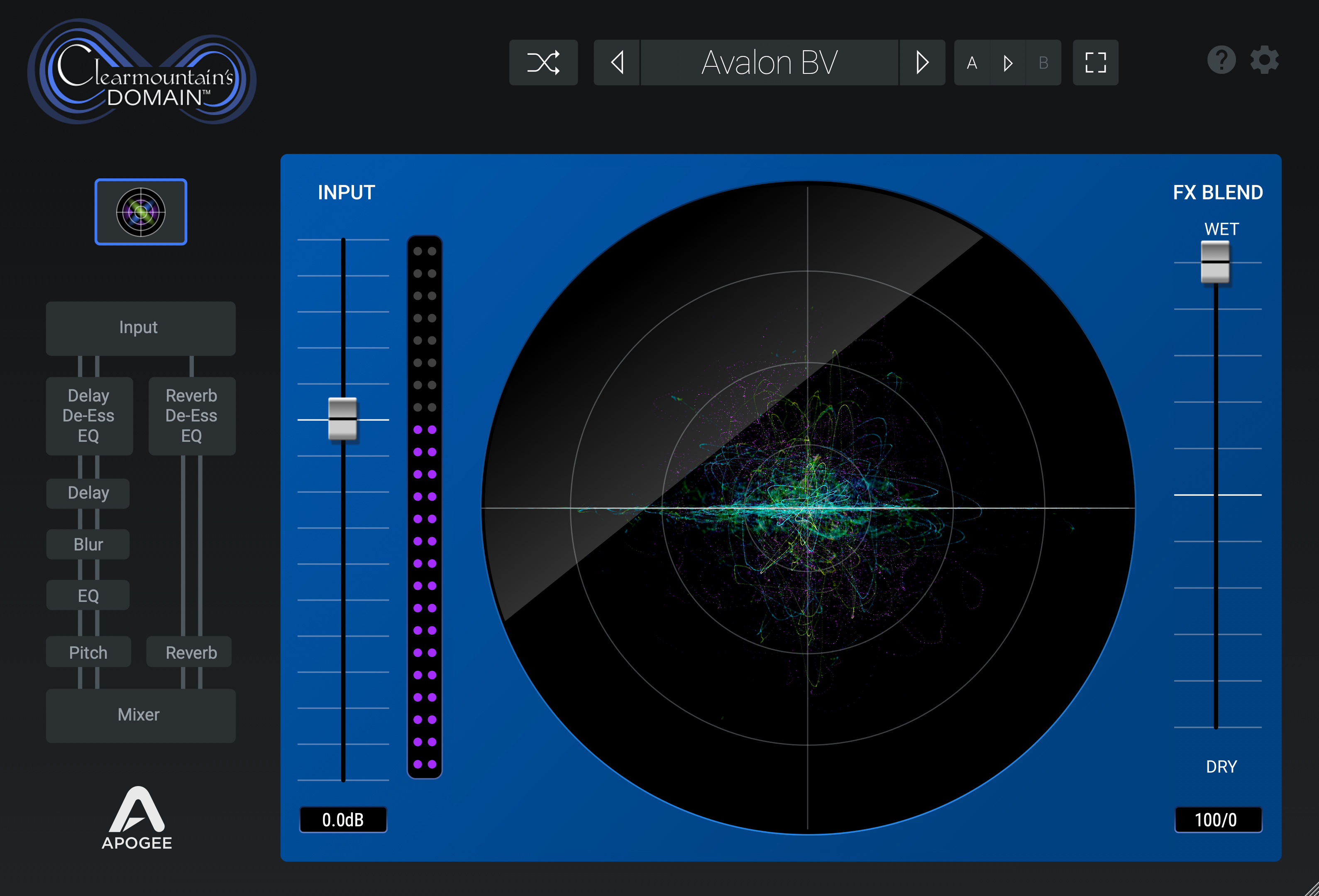 正版 Apogee  Domain 混响 延迟 FX效果器 制作