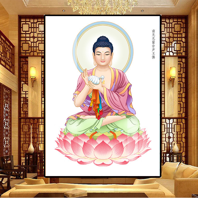 南无无量音声王佛十字绣2024新款客厅五十三佛自己手工佛像钻石画