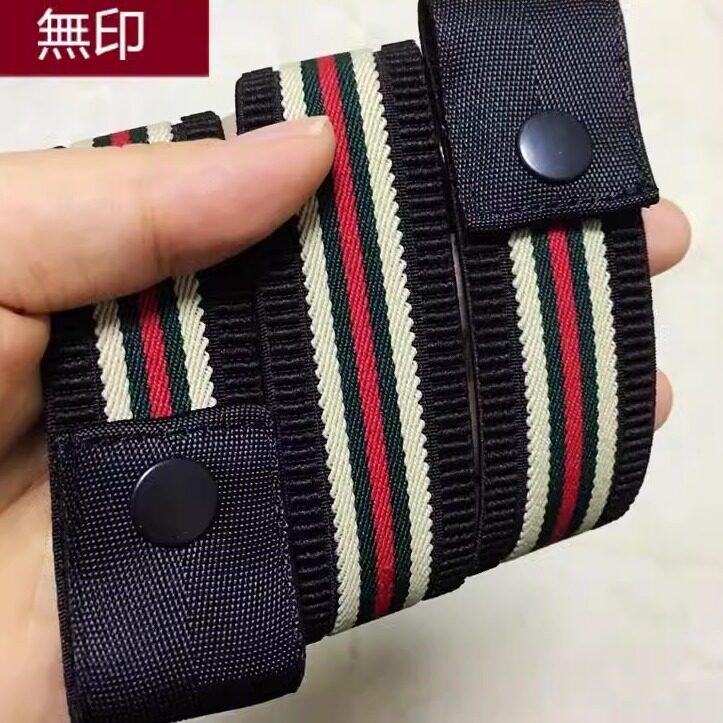 无印日本进口日韩乐扣防过敏松紧裤带无扣头弹力牛仔裤懒人腰带隐