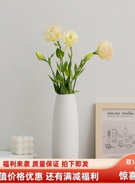 蜀门挂件新款白色北欧创意简约装饰陶瓷花瓶家居餐桌客厅插花摆件