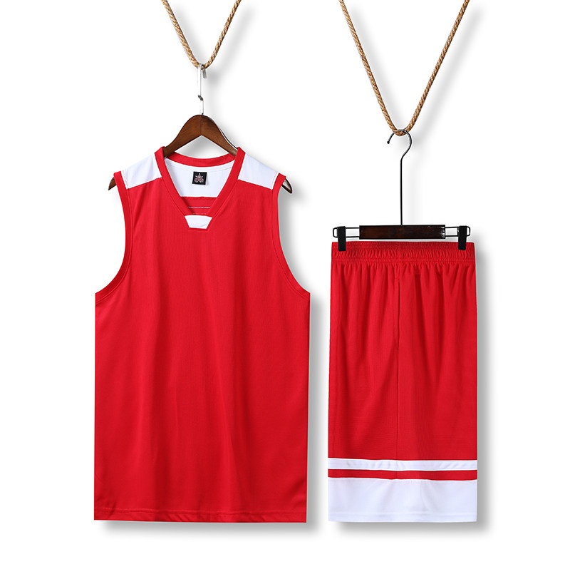 篮球服红色男印DIY字大学生团购比赛球衣女单位公司透气训练营