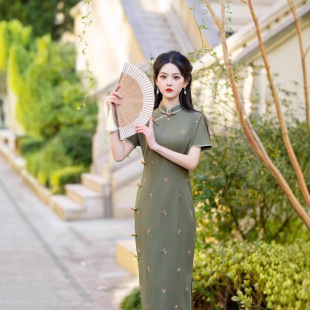 逸红颜女装懿菲2026新款蔓楼兰苏城日记徐之行年轻新中式绝美旗袍