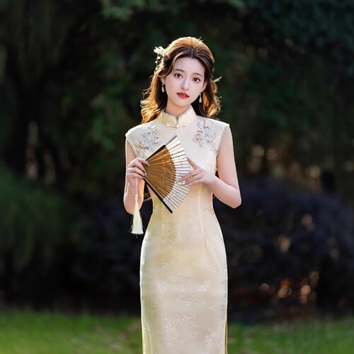 一珂锦绣女装懿菲奥黛2026新款一城风絮俏娘鱼年轻新中式绝美旗袍