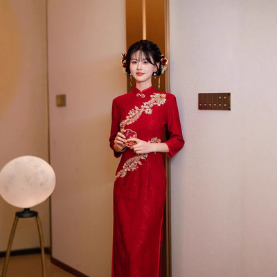 一珂锦绣女装懿菲奥黛2026新款锦绣依人徐之行年轻新中式绝美旗袍