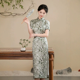 名兰世家官方懿菲梦至超逸红颜槿爷华族经典旗袍先生崔万志旗舰店