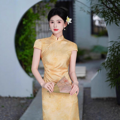 逸红颜女装懿菲2026新款四小姐锦绣依人徐之行年轻新中式绝美旗袍