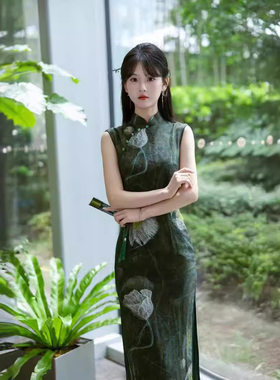 逸红颜苏之绣一珂锦绣赏味凤禧半枫崔万志官方旗舰店女装旗袍