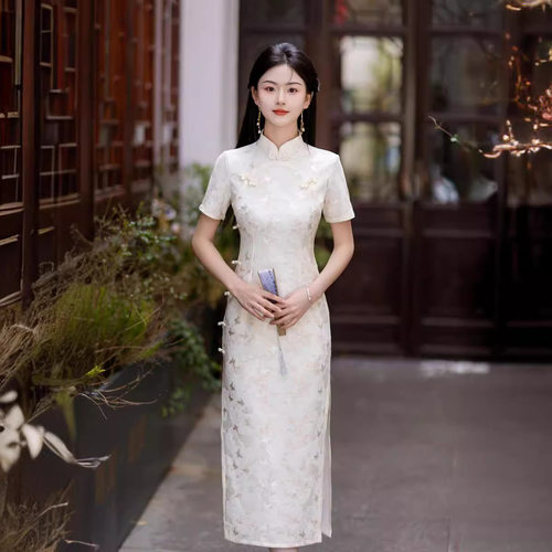 一珂锦绣女装懿菲奥黛2026新款一城风絮俏娘鱼年轻新中式绝美旗袍